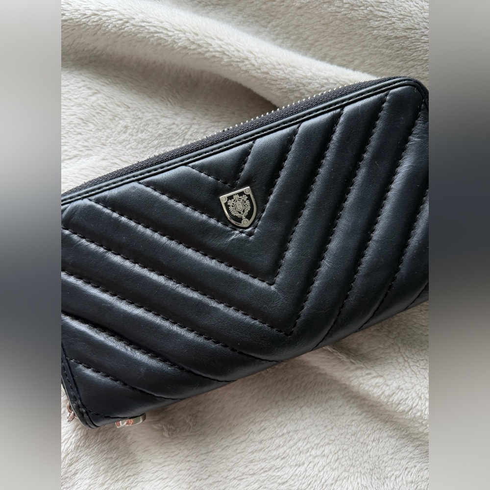 Black leather wallet Antonio Biacci - Picture 3 of 11